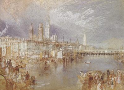 Joseph Mallord William Turner Rouen,looking up the Seine (mk31) oil painting image